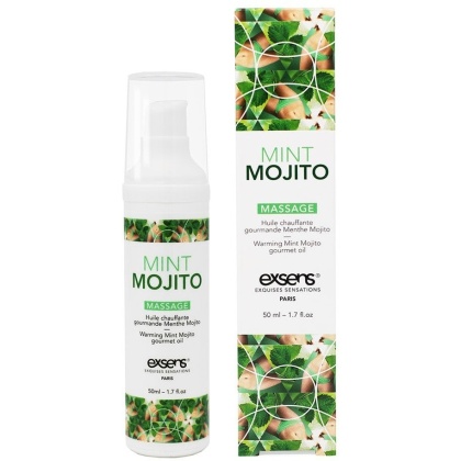 EXSENS Gourmet Разогревающие массажное масло с органическими ингредиентами MINT MOJITO (Мохито)