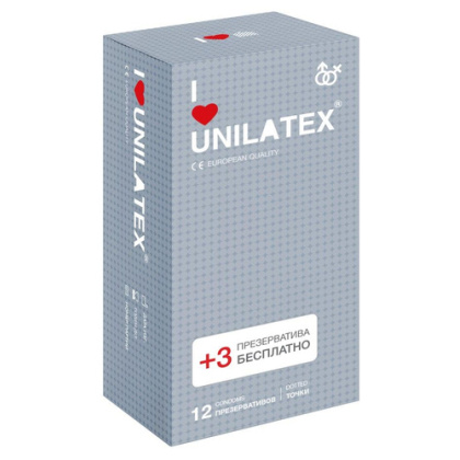 Презервативы Unilatex, dotted, латекс, точечные
