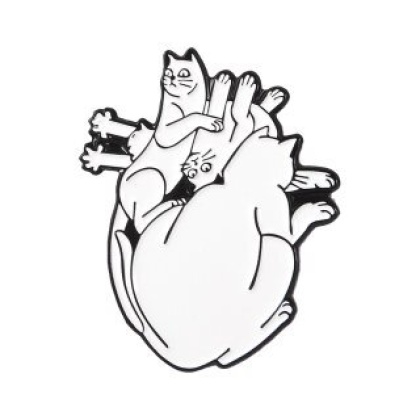 Значок Сердце коты